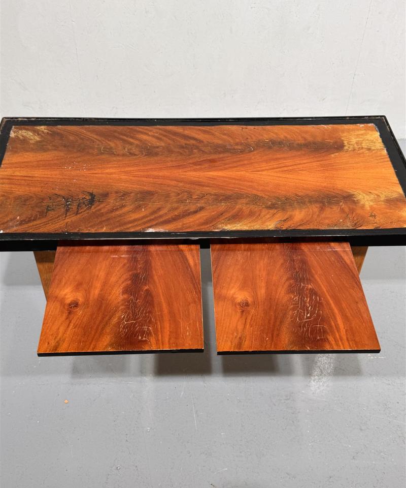 Art Deco sohvapöytä puu-musta