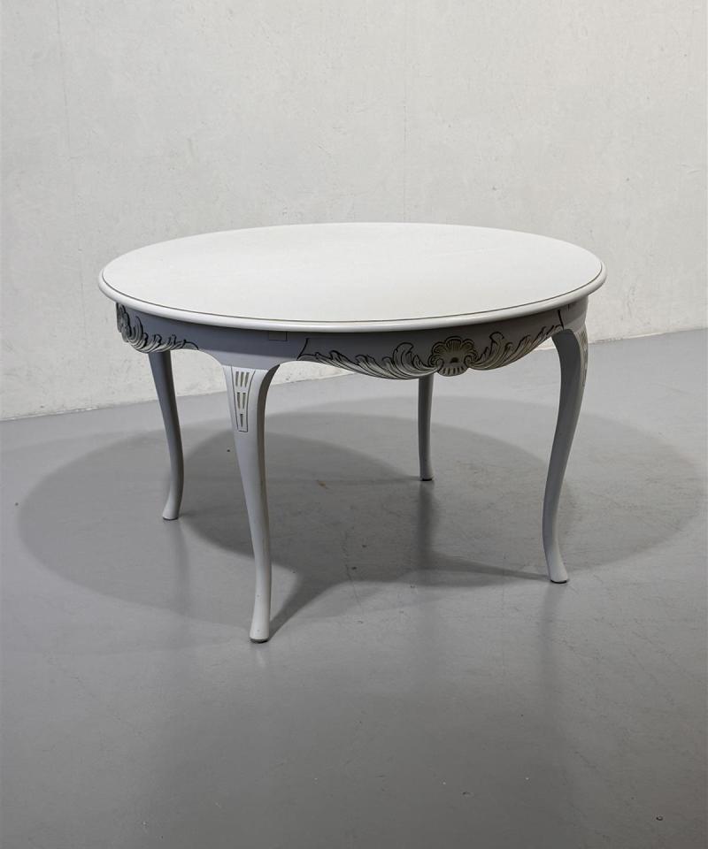 Talonpoikaisrokokoo ruokapöytä 120cm jatkettava