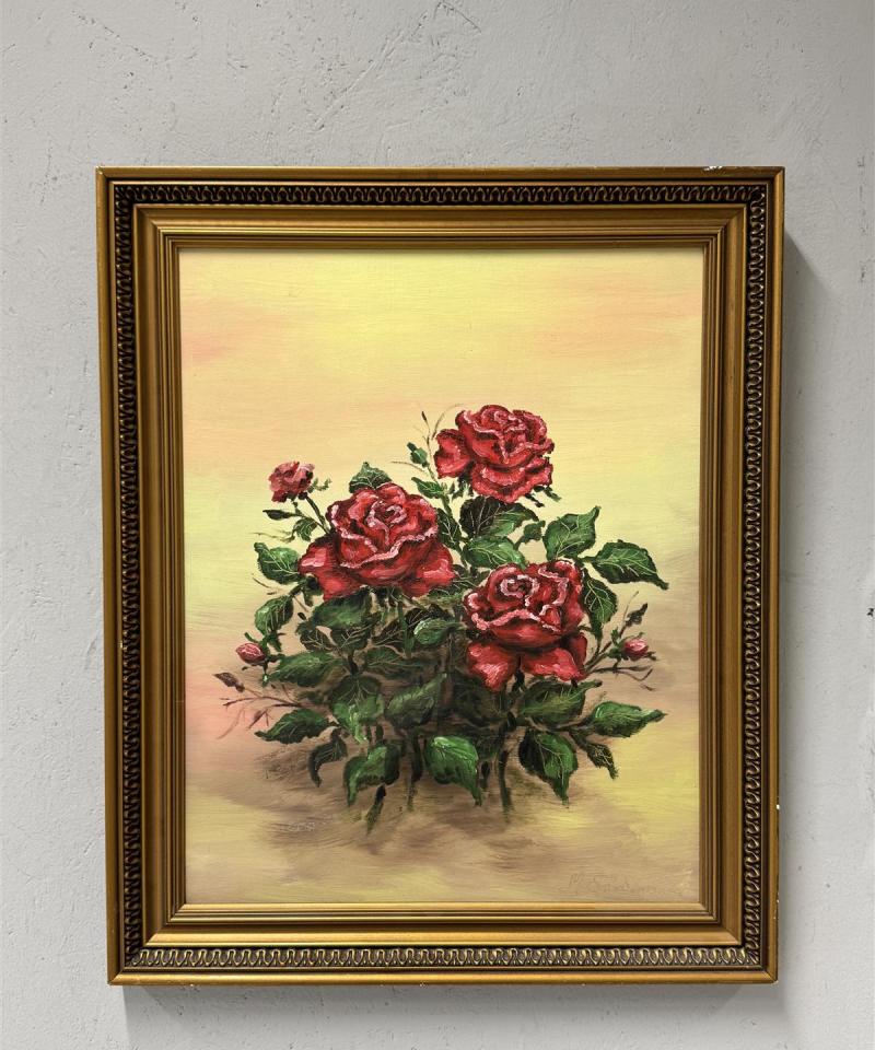 Taulu öljyvärimaalaus ruusut Maija Särkimäki