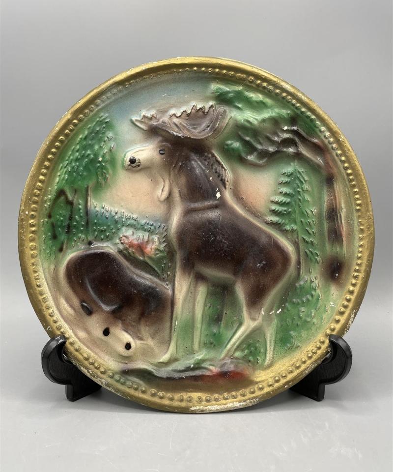 Vintage Seinälautanen hirviaiheinen