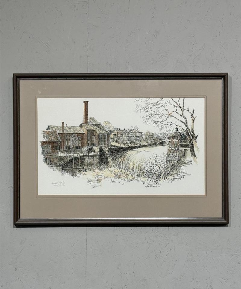 Taulu käsin öljyvärein sävytetty serigrafia Kimmo Pälikkö