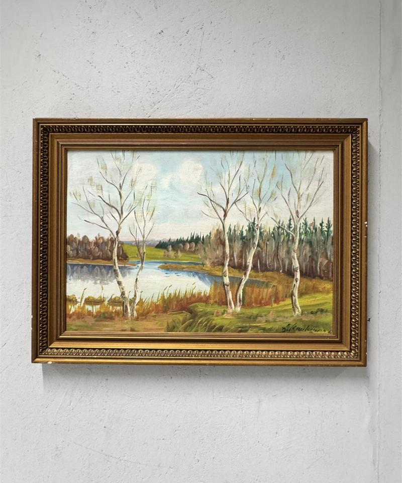 Taulu öljyvärimaalaus tunnistamaton