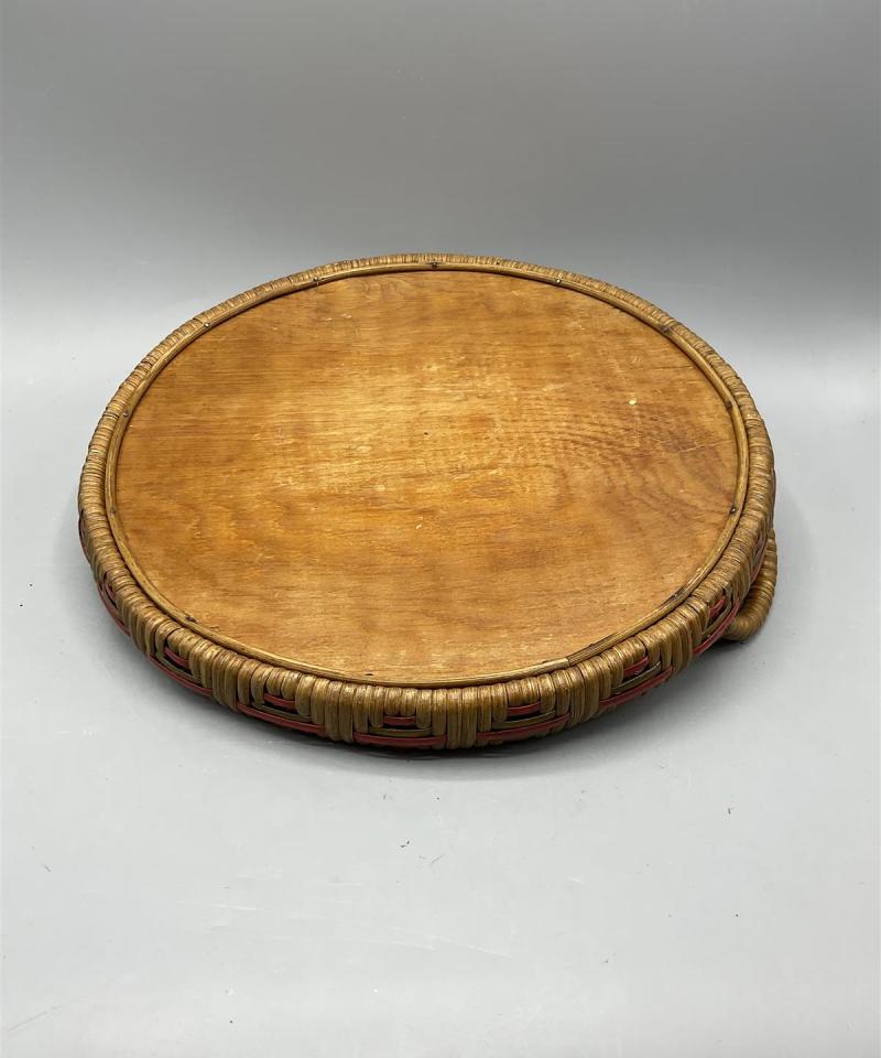 Vintage tarjotin rottinki