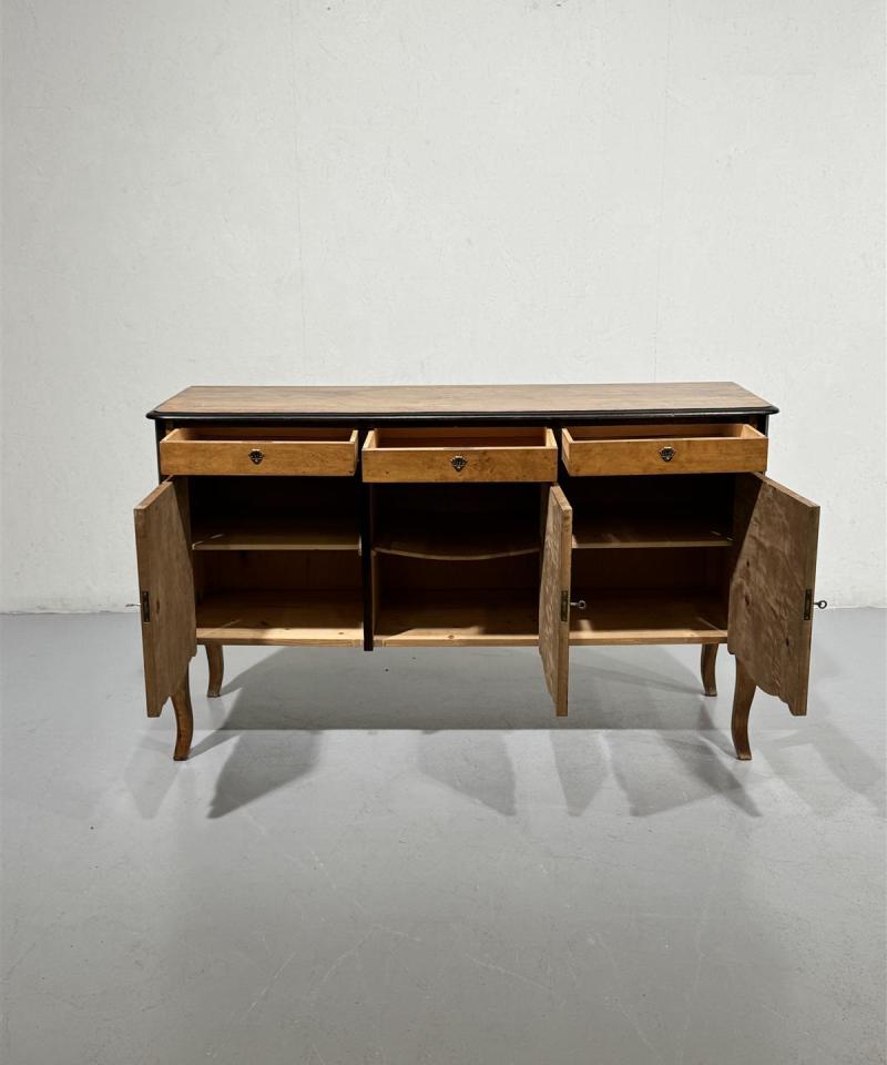 Vintage rokokoo senkki puu