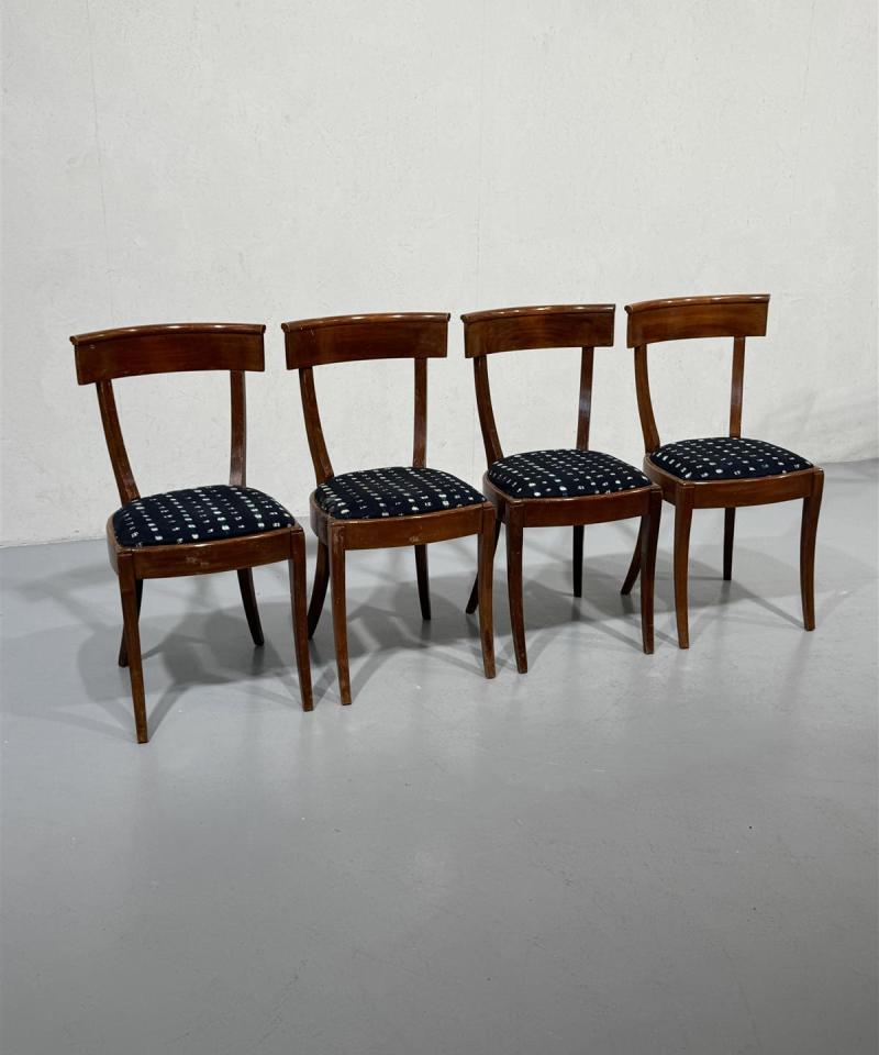 Vintage 50-luku tuolit puu (4 kpl)