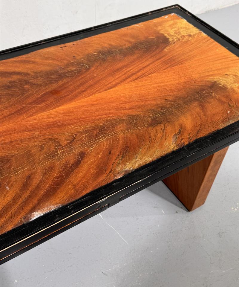 Art Deco sohvapöytä puu-musta