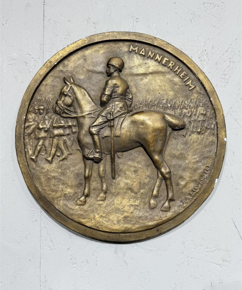 Mannerheim kipsireliefi J F Talvia 1934
