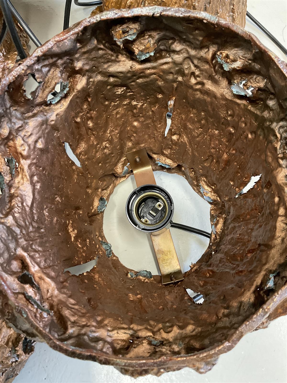 Kattovalaisin riippuvalaisin, kupari (A)