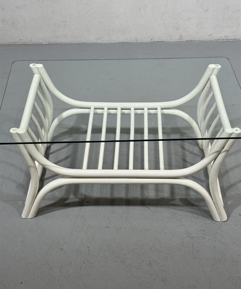 Sohvapöytä 100x64 rottinkirungolla