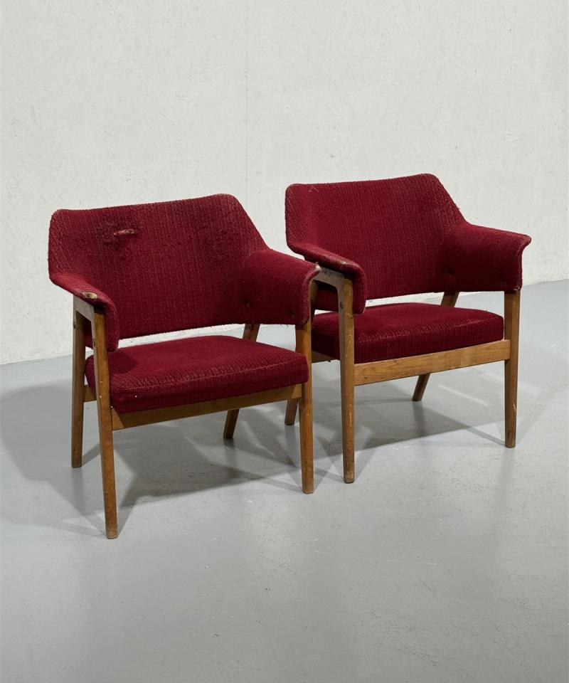 JOC Möbler nojatuoli (2 kpl) entisöitäväksi Karl Erik Ekselius