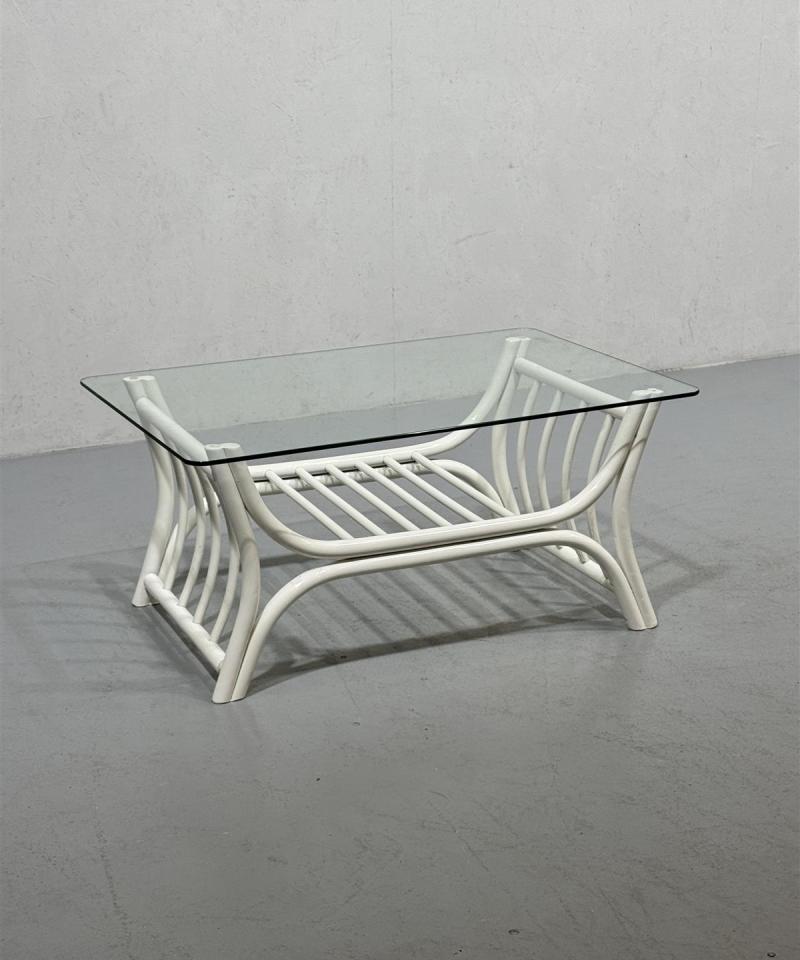 Sohvapöytä 100x64 rottinkirungolla