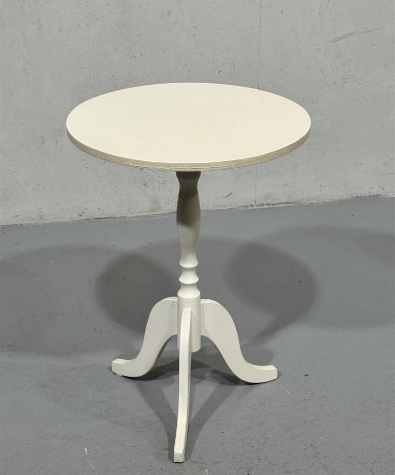 Sivupöytä kolmijalka valkoinen