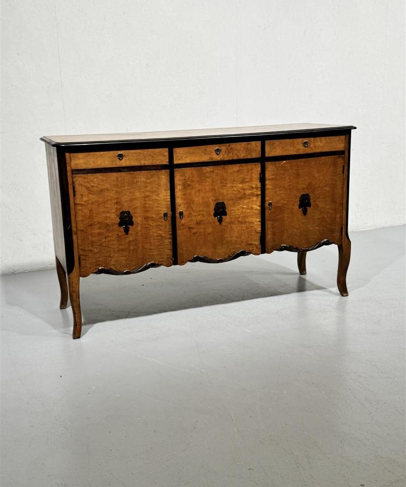 Vintage rokokoo senkki puu