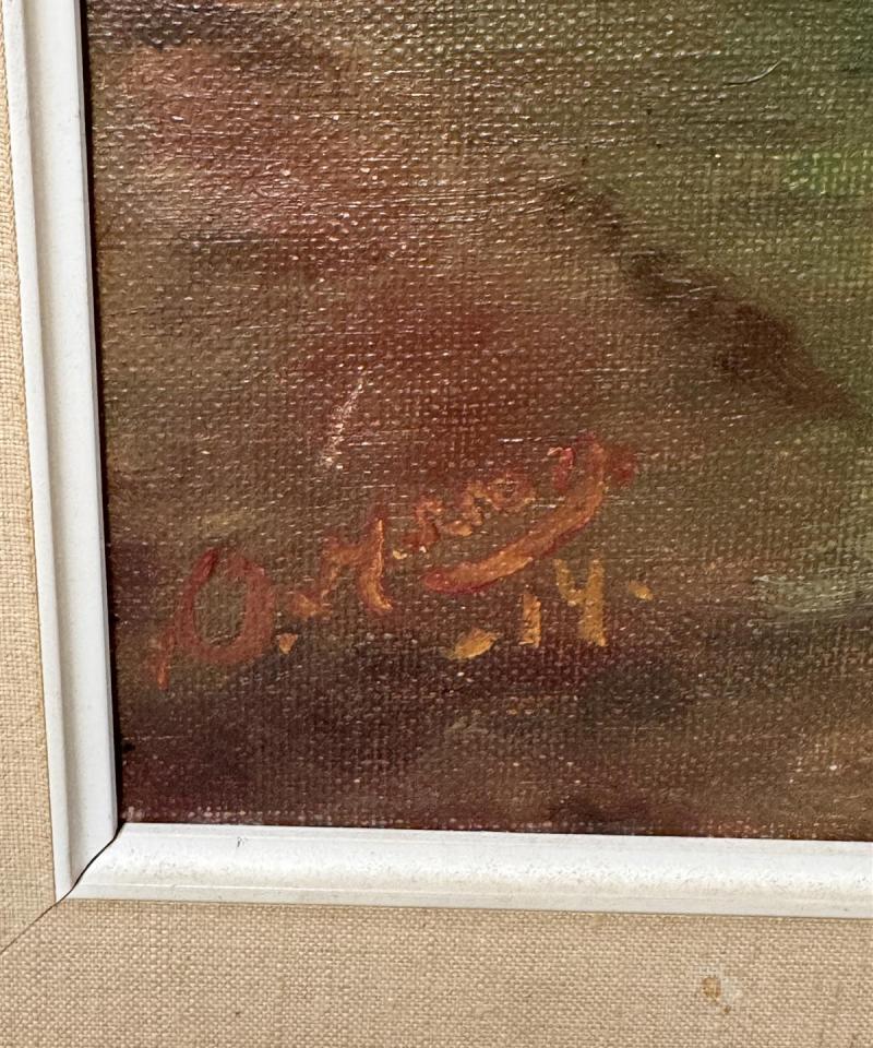 Taulu öljyvärimaalaus tuntematon 1914