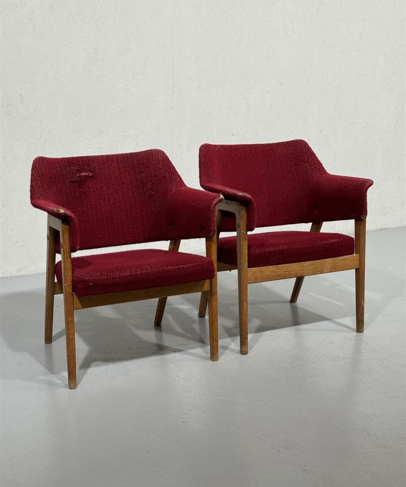 JOC Möbler nojatuoli (2 kpl) entisöitäväksi Karl Erik Ekselius