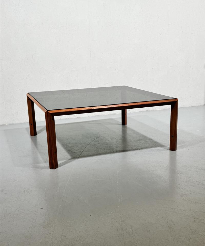 Vintage 70-luku sohvapöytä 125x125