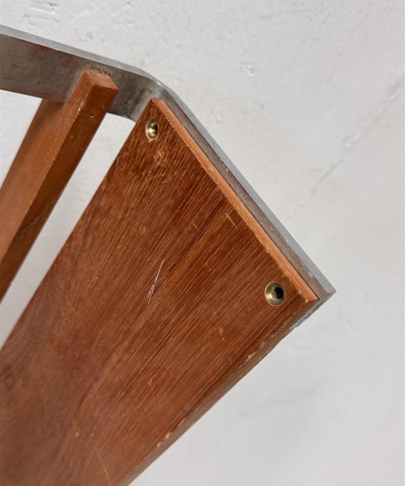 Vintage teak 60-luku hattuhylly 100cm