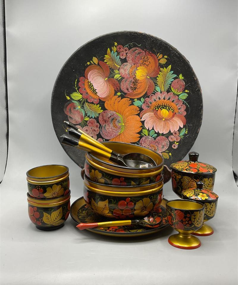 Khokhloma koriste astiat 13-osaa, USSR