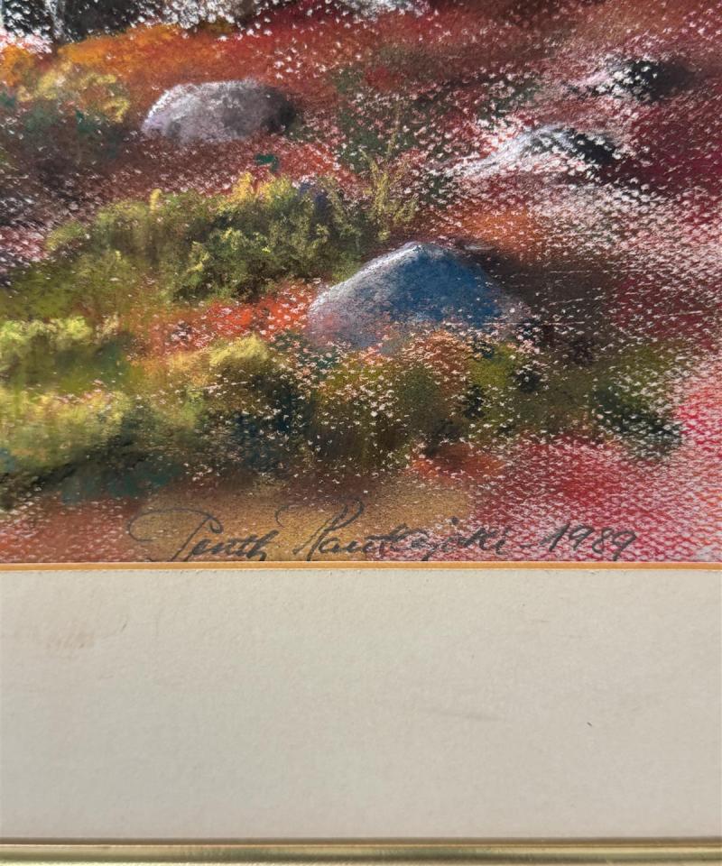 Taulu öljyvärimaalaus Levitunturi Pentti Rautajoki