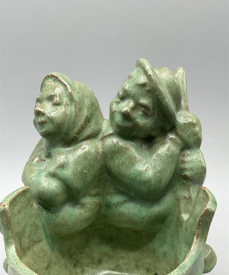 Kupittaan savi Matti ja Maija figuuri