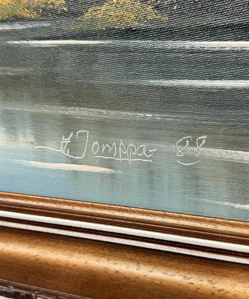 Taulu öljyväri maisema H Jomppa -88