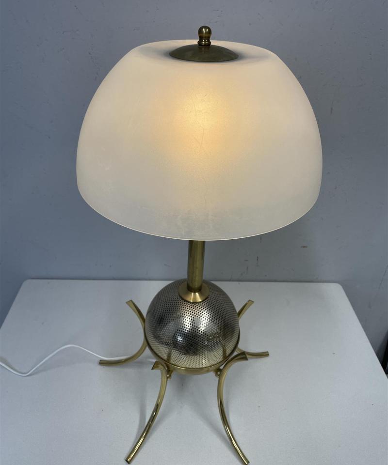 Lasipaino Oy vintage messinkinen pöytävalaisin