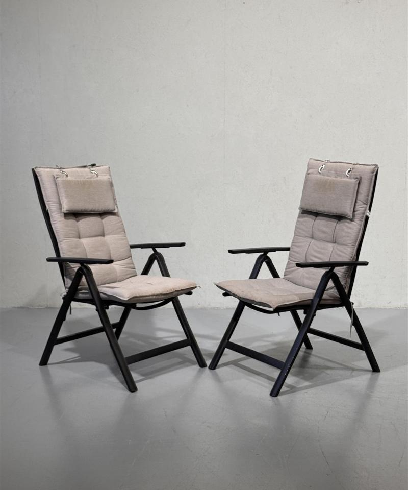 Jutlandia taittotuolit, musta (2 kpl)