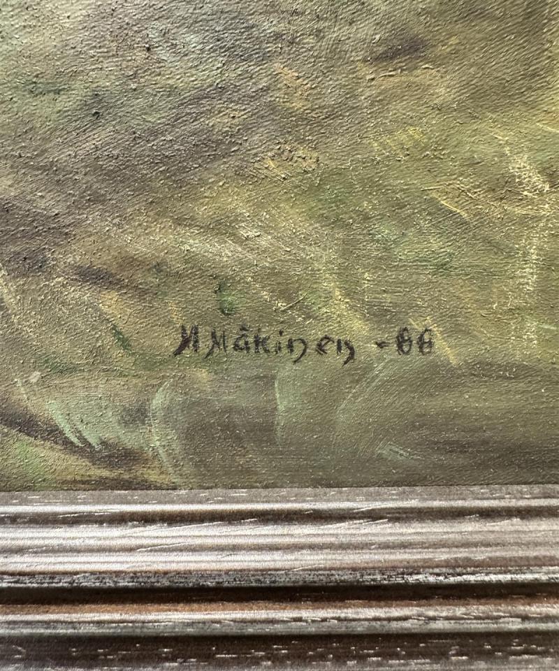 Taulu öljyvärimaalaus Mäkinen -66