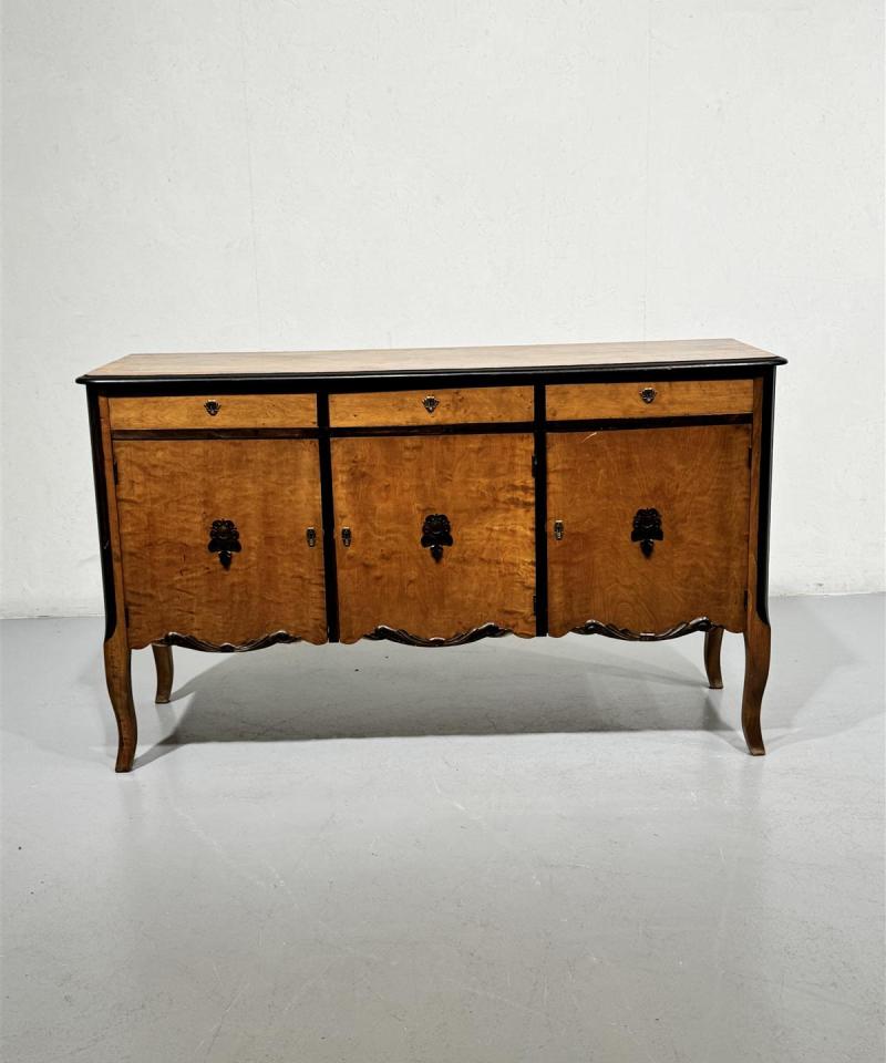 Vintage rokokoo senkki puu