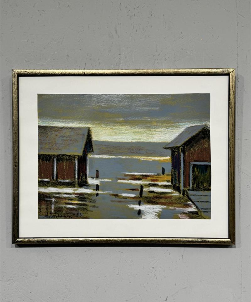 Taulu pastelli maalaus Unto Piispanen 83