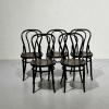 Vintage thonet tuolit musta (5 kpl)