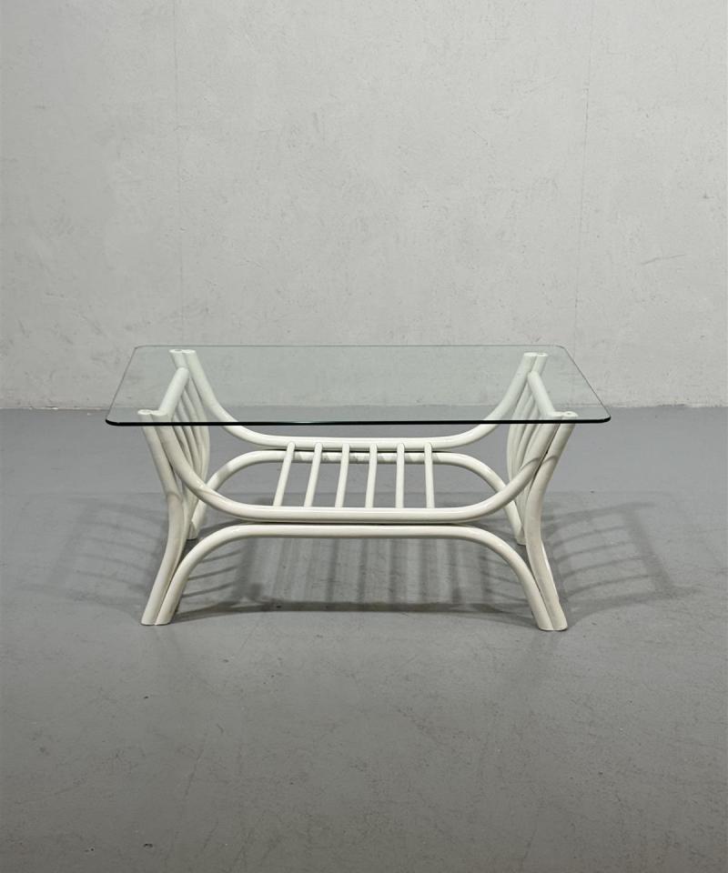 Sohvapöytä 100x64 rottinkirungolla