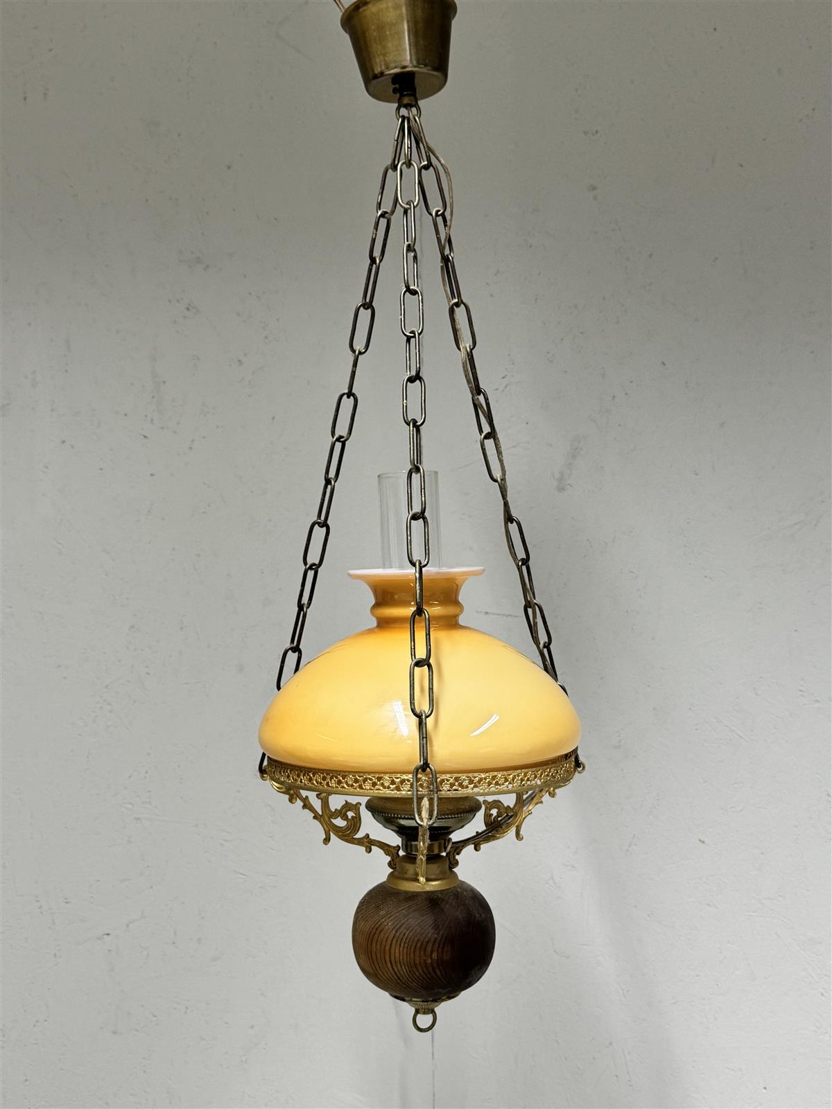 Lival öljylamppu kattovalaisin keltainen kupu