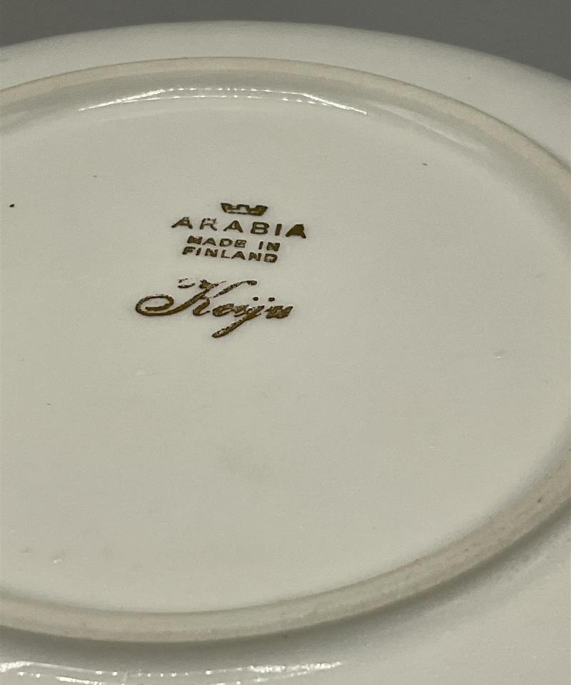 Arabia Keiju kahvikupit 5kpl, lautaset 6kpl