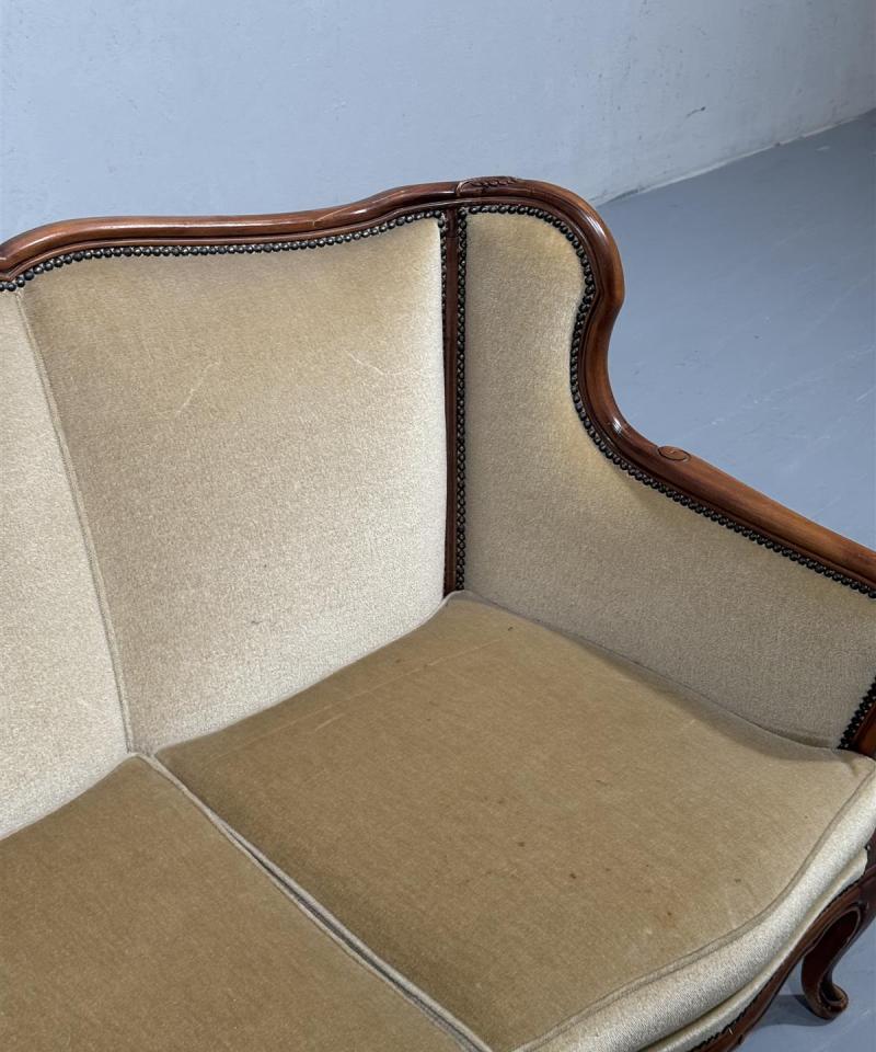 Vintage rokokoo sohva puu