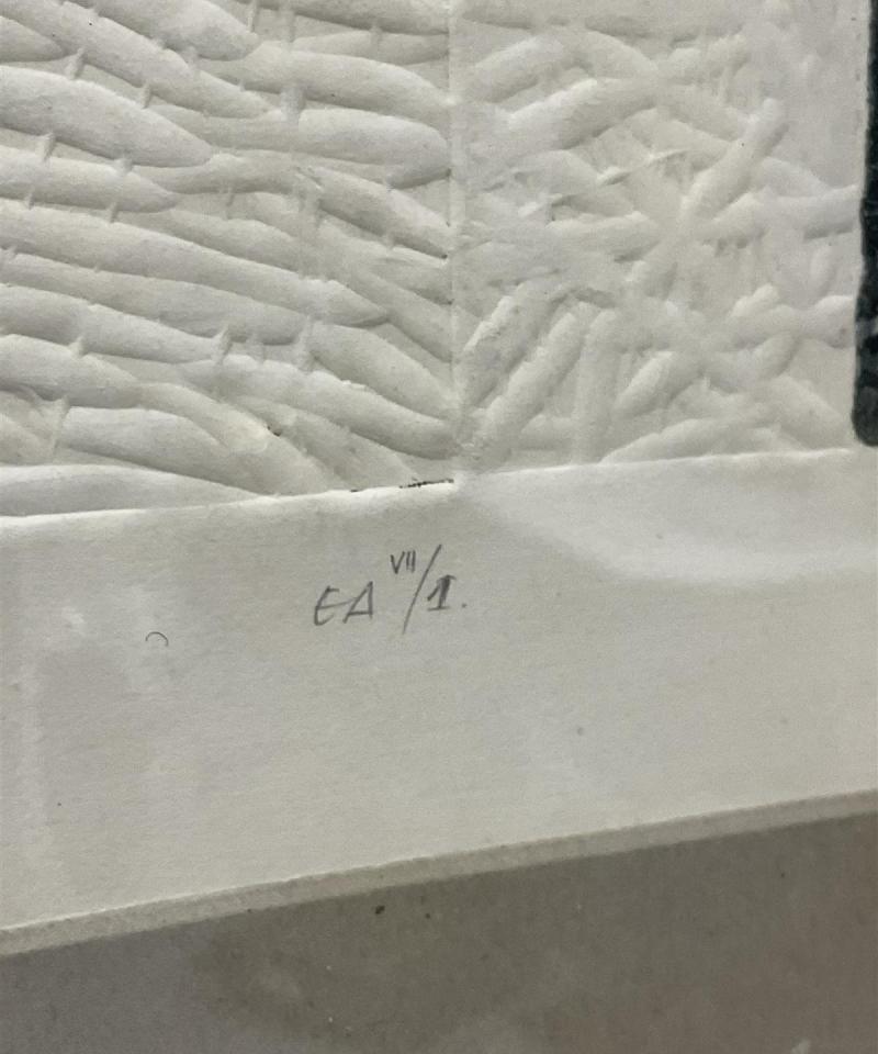 Taulu Abstrakti grafiikkateos, signeerattu