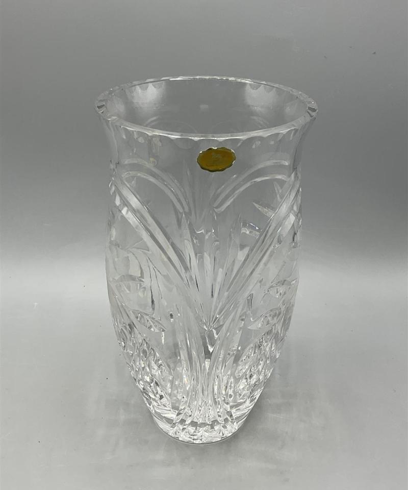 Riihimäen lasi kristalli maljakko