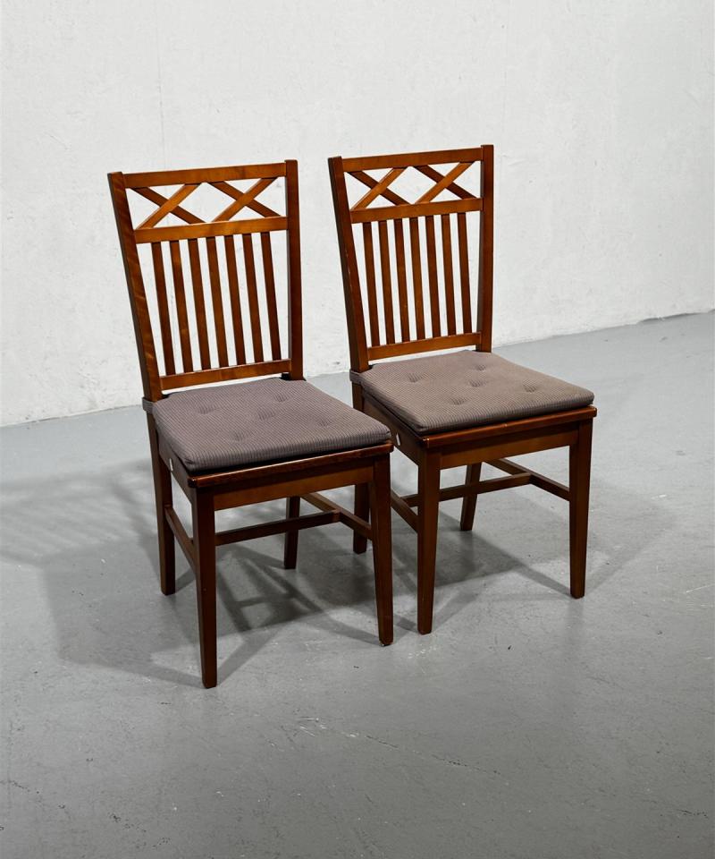 Puutuolit ruskeat (2 kpl)