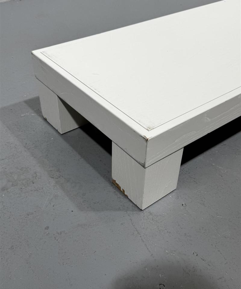 Matala valkoinen taso 150cm