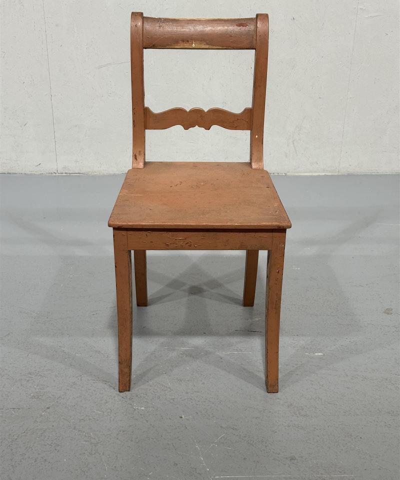 Vintage tuoli puu ruskea