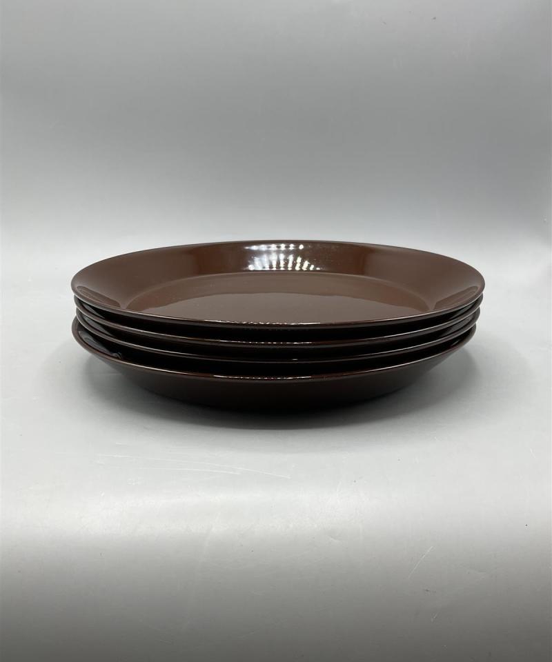 Iittala Teema lautaset ruskea 26cm 4kpl, Kaj Franck