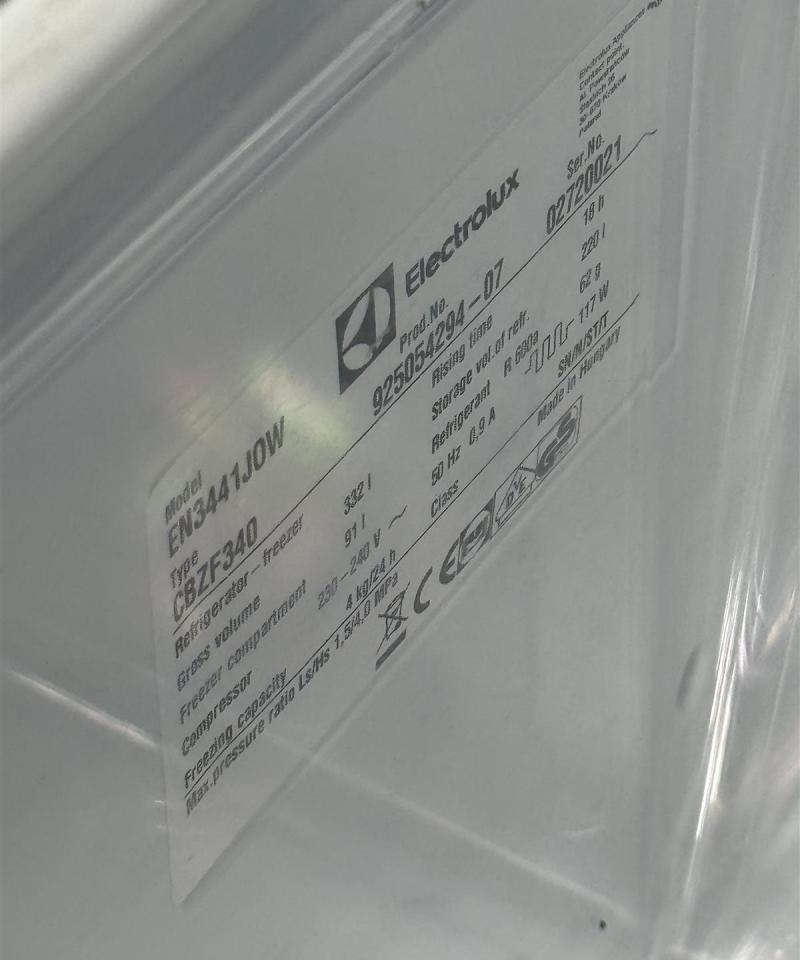 Electrolux EN3441JOW jääkaappipakastin valkoinen