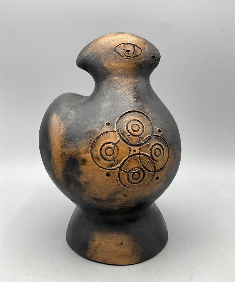 Kukkopilli savi käsintehty