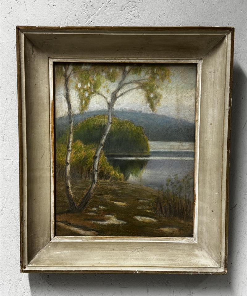 Taulu pastelli maisema signeeraamaton