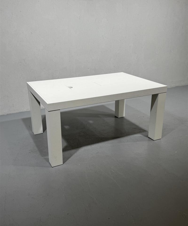 Ruokapöytä 150x100 valkoinen luukulla