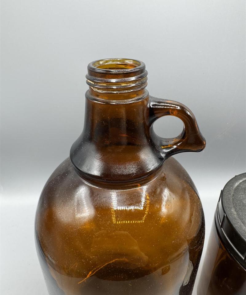 Vintage koristepullo 2kpl ruskeat