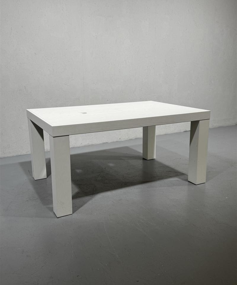 Ruokapöytä 150x100 valkoinen luukulla