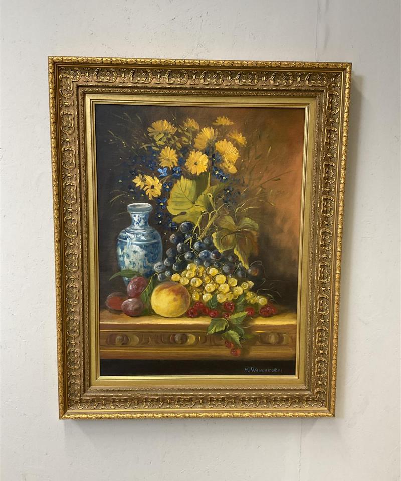 Taulu Asetelma öljyväri, Markku Waulakorpi