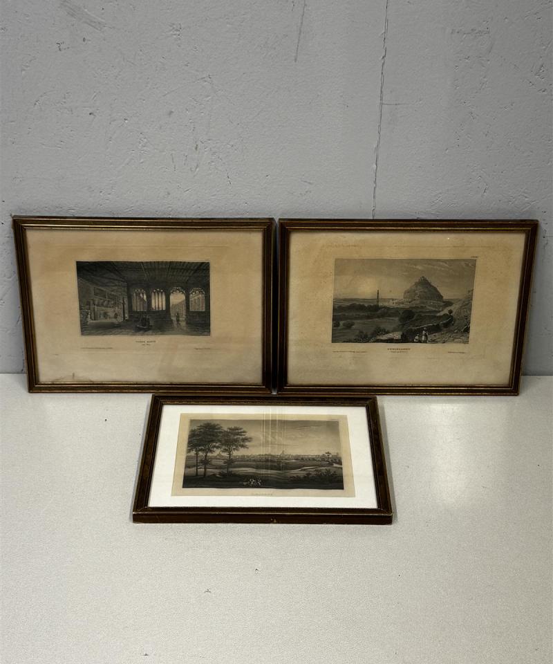 Vintage grafiikkataulut, (3 kpl)