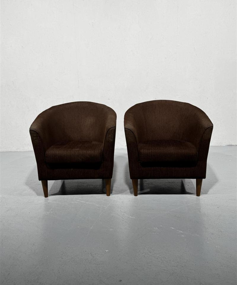 Nojatuoli tumma ruskea (2 kpl)